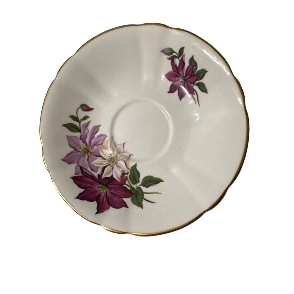 💖Royal Prince England Bone China Saucer With Floral Pattern